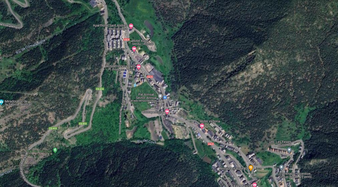 Terreno en venta en Arinsal, 1828 metros