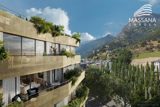 Appartement à vente avec 2 chambres en La Massana avec terrasse et parking