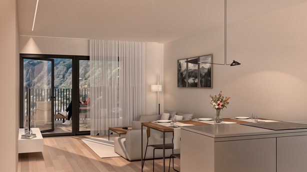 Apartament en venda de 1 habitació a Encamp amb terrassa