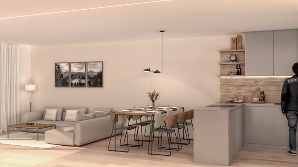 Apartament en venda de 1 habitació a Encamp amb terrassa