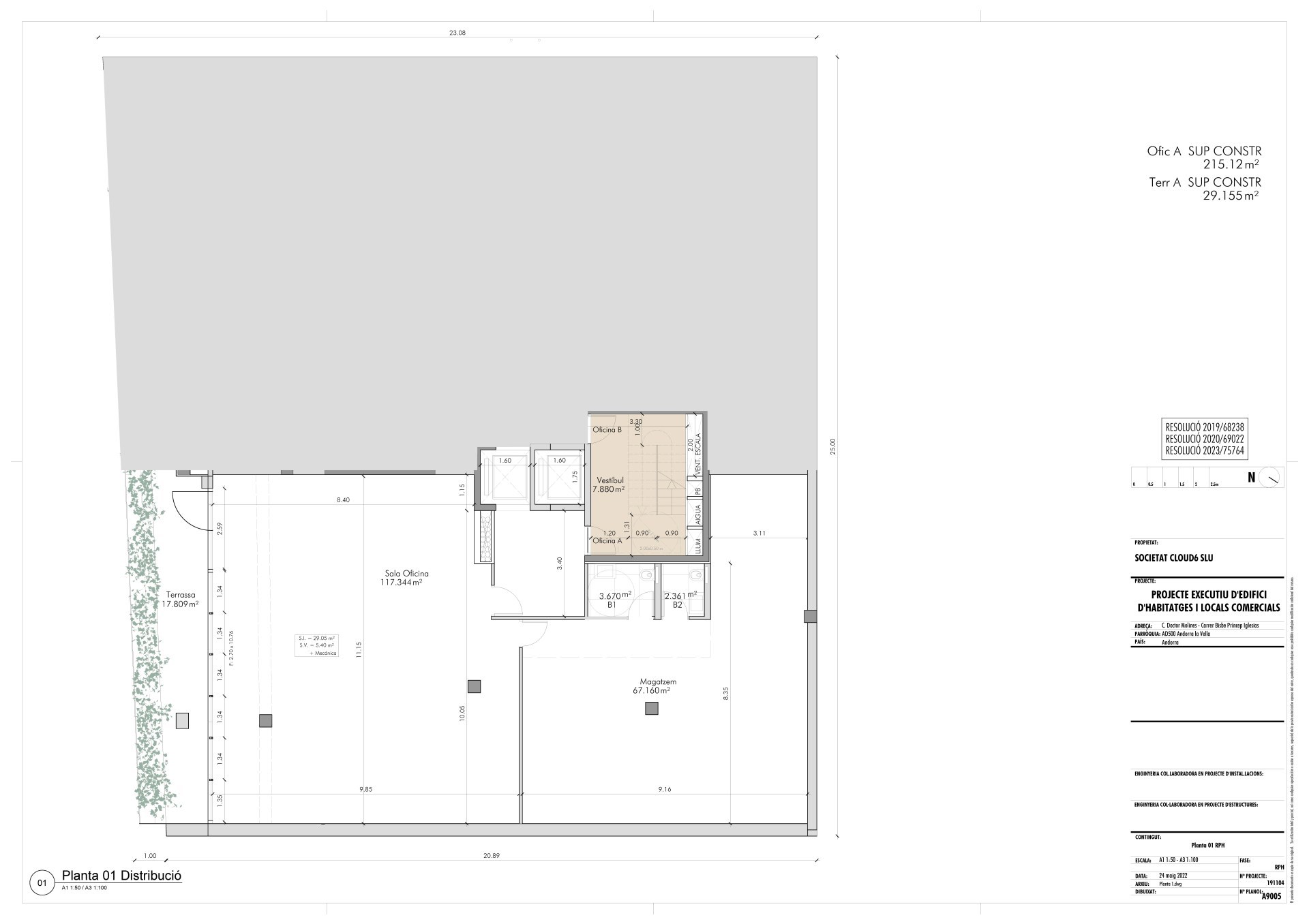Bureau à vente en Andorra la Vella avec terrasse