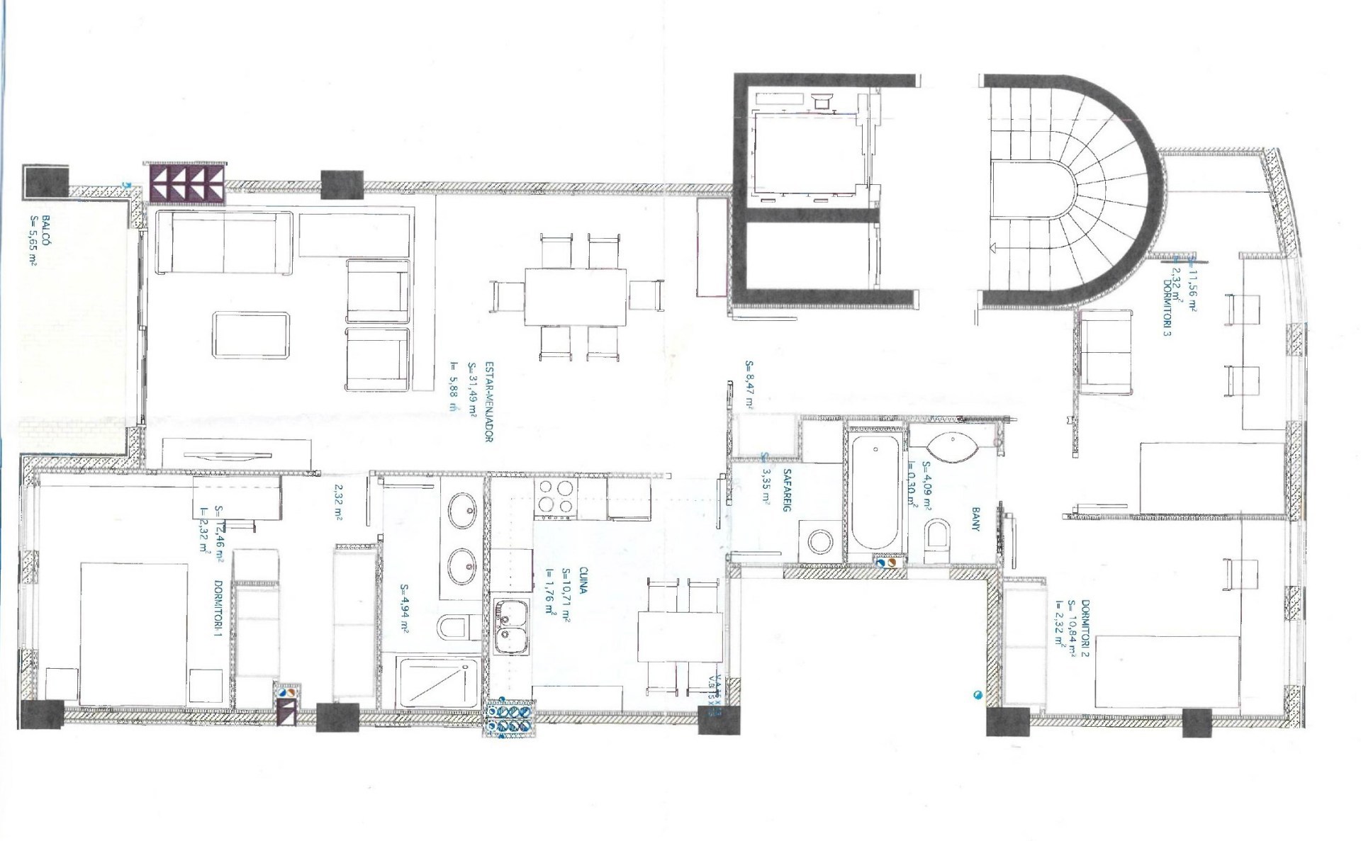 Apartament en venda de 3 habitacions a Andorra la Vella amb terrassa i parking