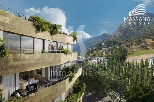 Apartament en venda de 2 habitacions a La Massana amb terrassa i parking